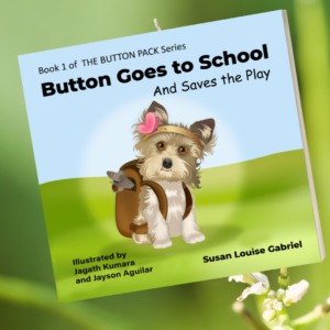 Button goes to school